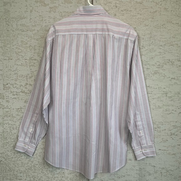 Brooks Brothers 346 Classic Striped Men's Dress Shirt Size Medium Button Up - Picture 12 of 16